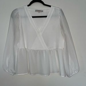 Loft White Blouse